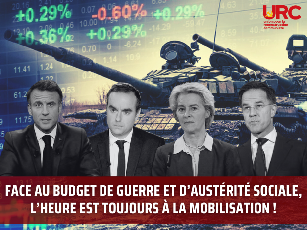 Face au budget de guerre et d’austérité sociale de Lecornu-Macron, l’heure est toujours à la mobilisation