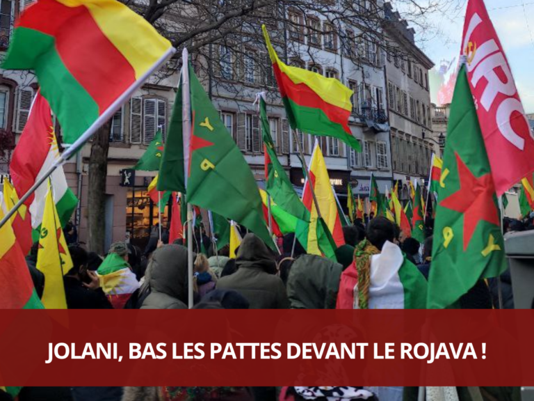 Jolani, bas les pattes devant le Rojava !