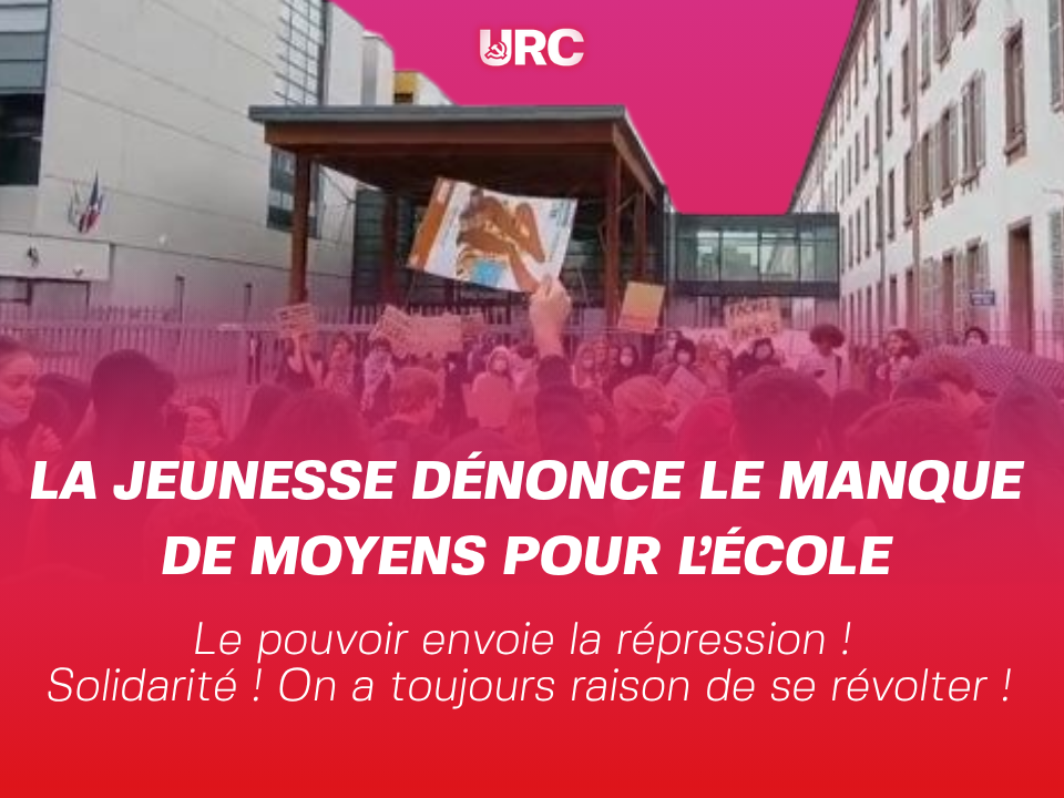 La jeunesse dénonce le manque de moyens pour l’école